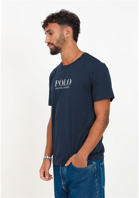 T-shirt casual blu navy da uomo con stampa logo RALPH LAUREN | 714899613003CRUISE NAVY